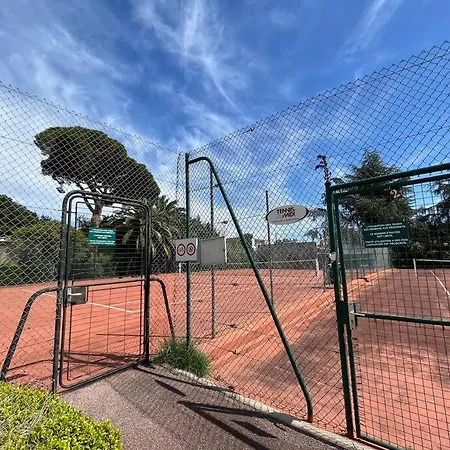 公寓 4 Personnes Mer, Piscine, Parking, Tennis, Wifi 昂蒂布